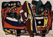 Fernard Leger The Still life having greenery painting